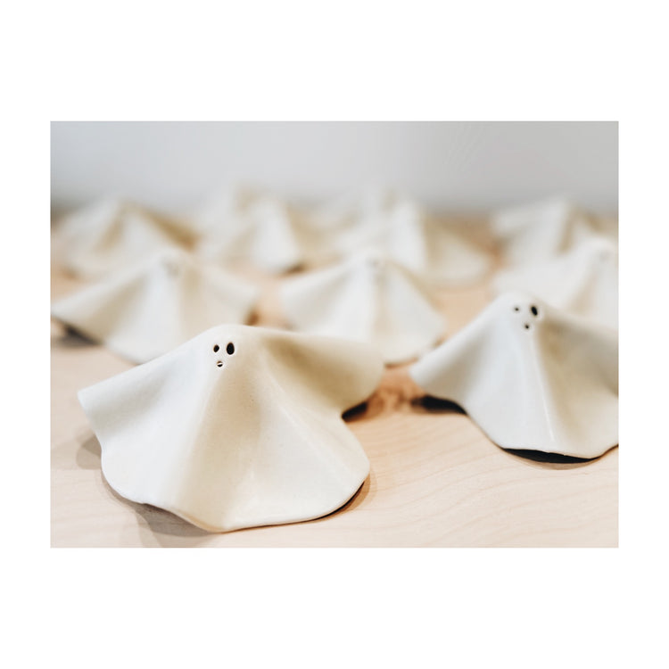 GHOSTIES - hand-built tea light/incense holders