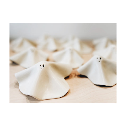 GHOSTIES - hand-built tea light/incense holders